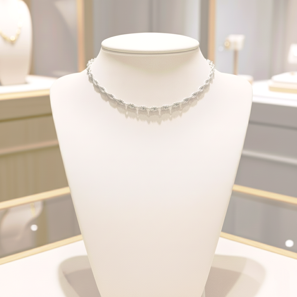 Collar Cadena Singapur Fina (1.8mm) en Plata de Ley 925 Bañada en Oro 18K